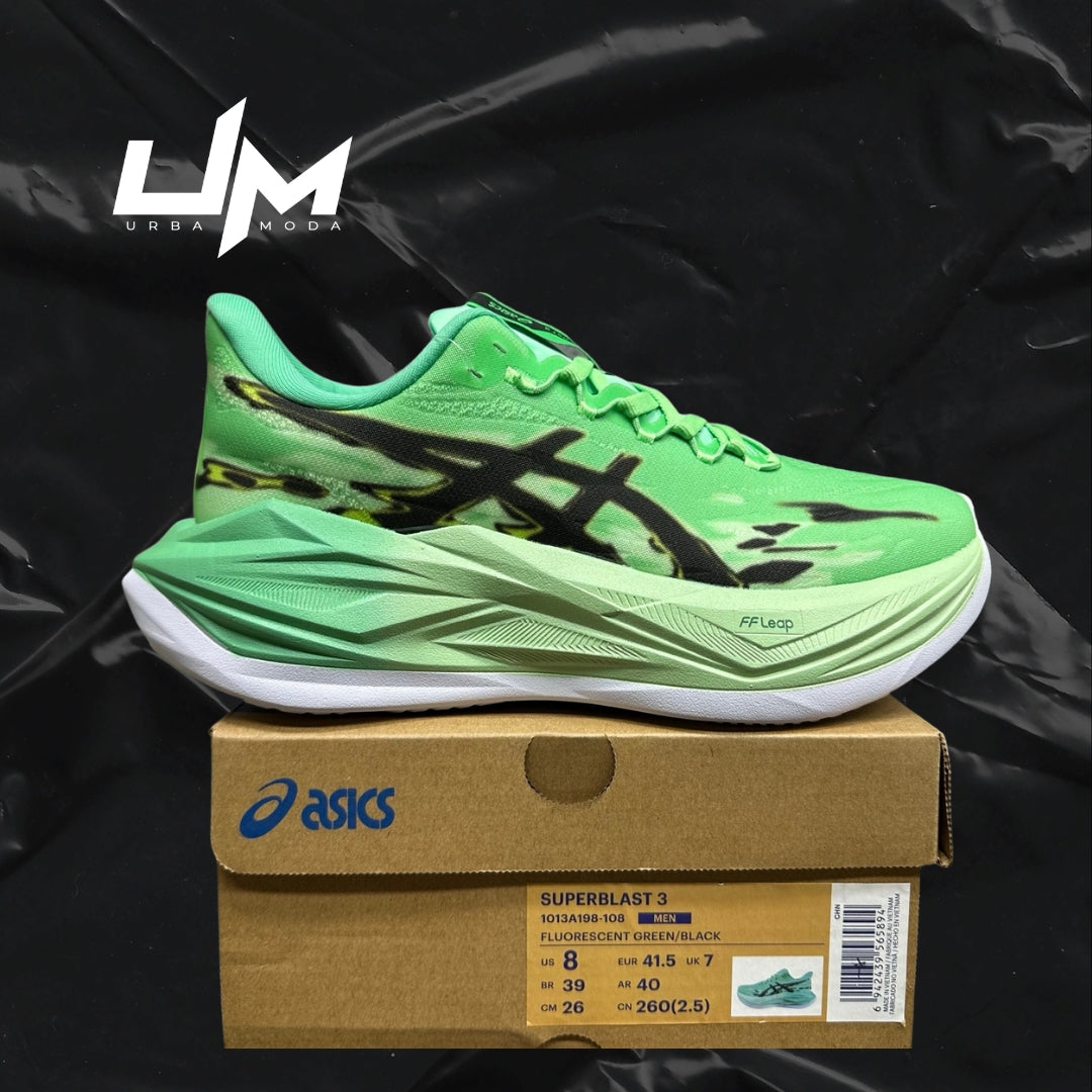 Asics Superblast 3 Fluorescent Green Black