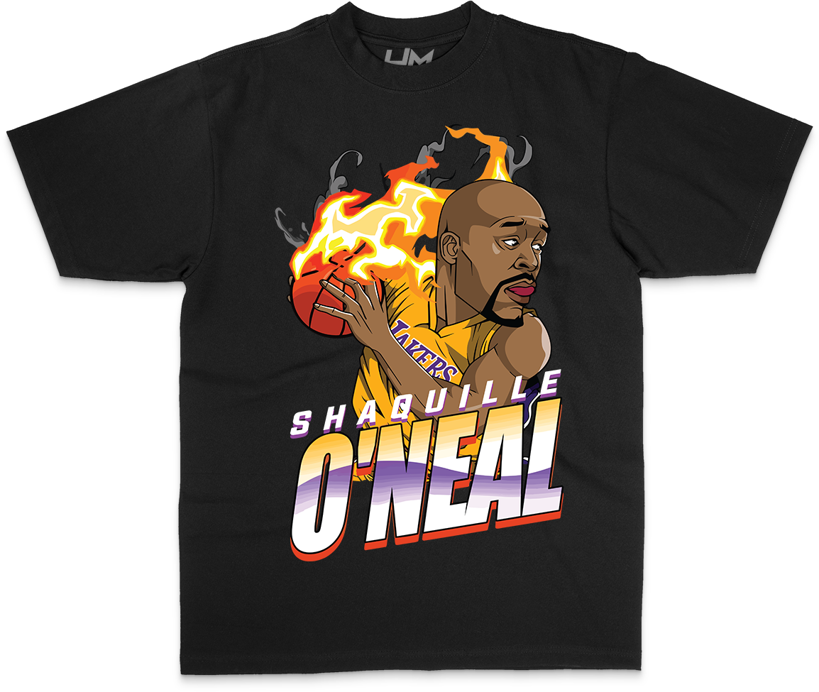 SHAQUILLE O'NEAL NBA Cartoon Heavyweight Shirt