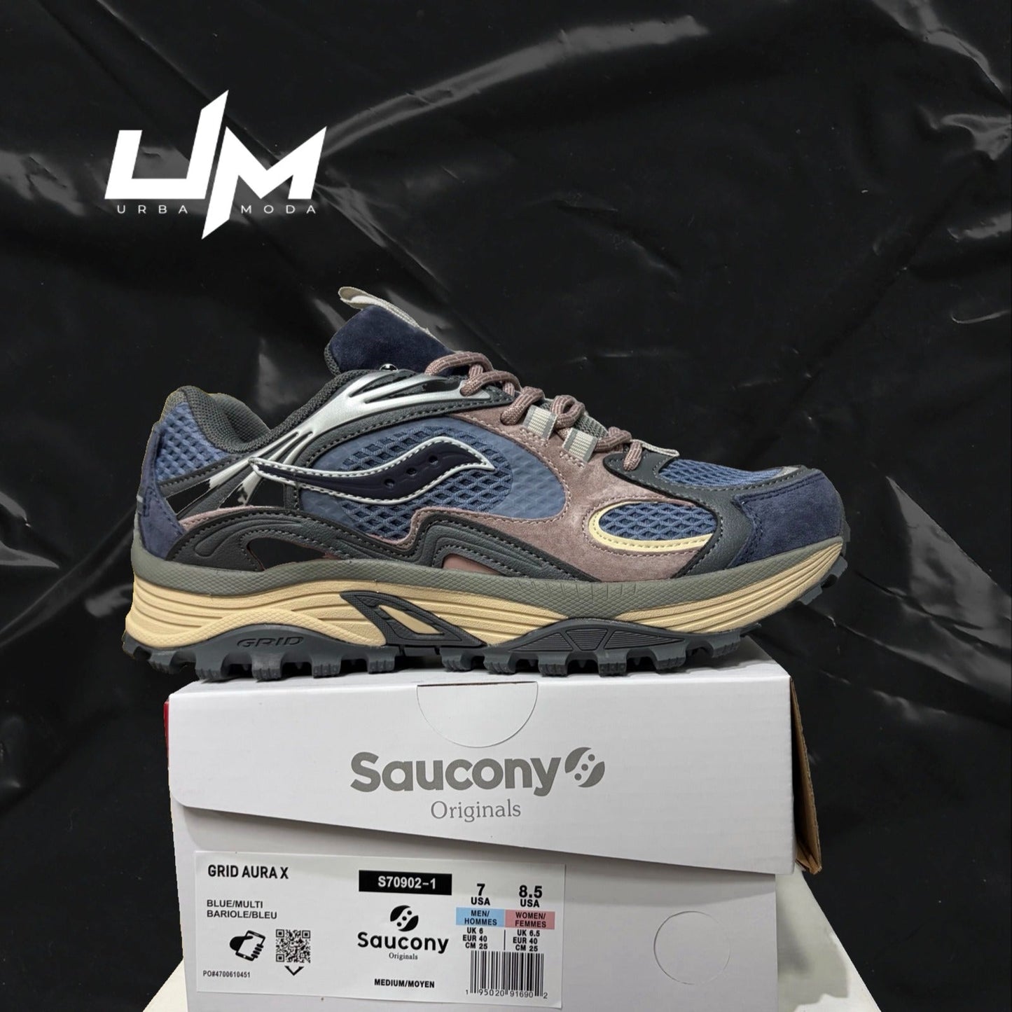 Saucony Grid Aura X Blue Multi