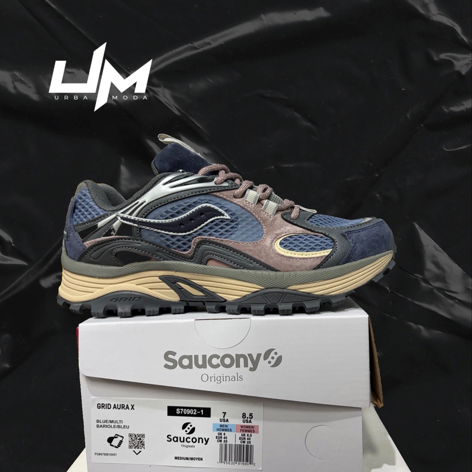 Saucony Grid Aura X Blue Multi