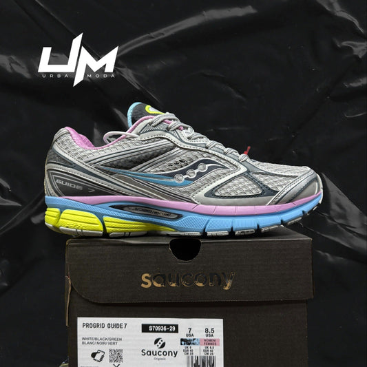 Saucony ProGrid Guide 7 White Black Green