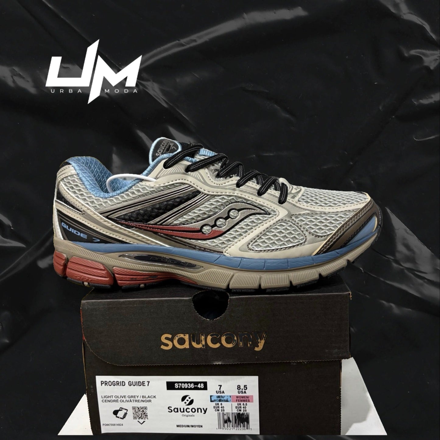 Saucony ProGrid Guide 7 Olive Grey Black