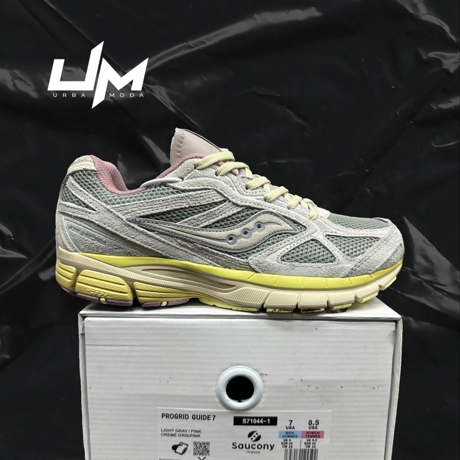 Saucony ProGrid Guide 7 Light Gray Pink