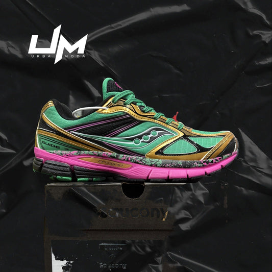 Saucony ProGrid Guide 7 Green Black Rose Red