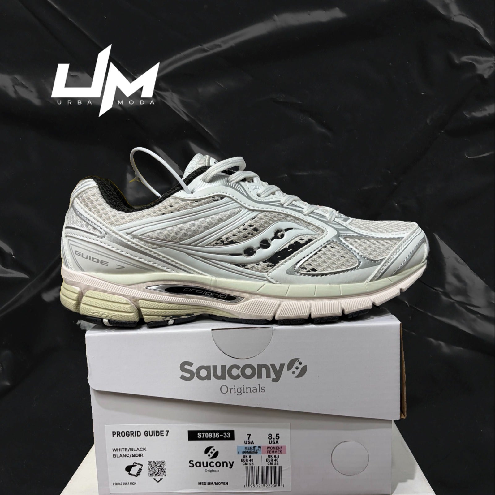 Saucony ProGrid Guide 7 White Black