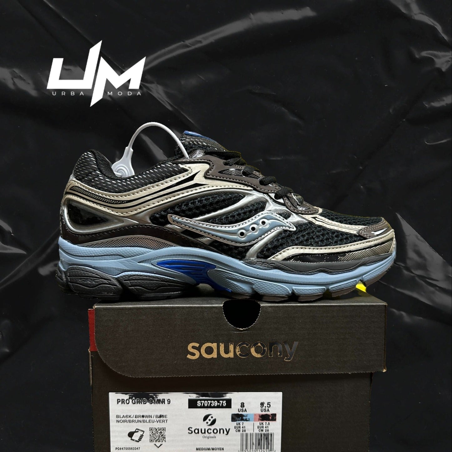 Saucony ProGrid Omni 9 Black Brown Blue