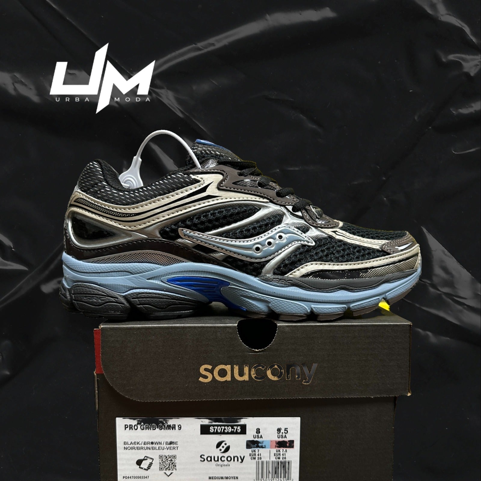 Saucony ProGrid Omni 9 Black Brown Blue
