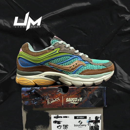 Saucony ProGrid Omni 9 x Politics Blue Brown