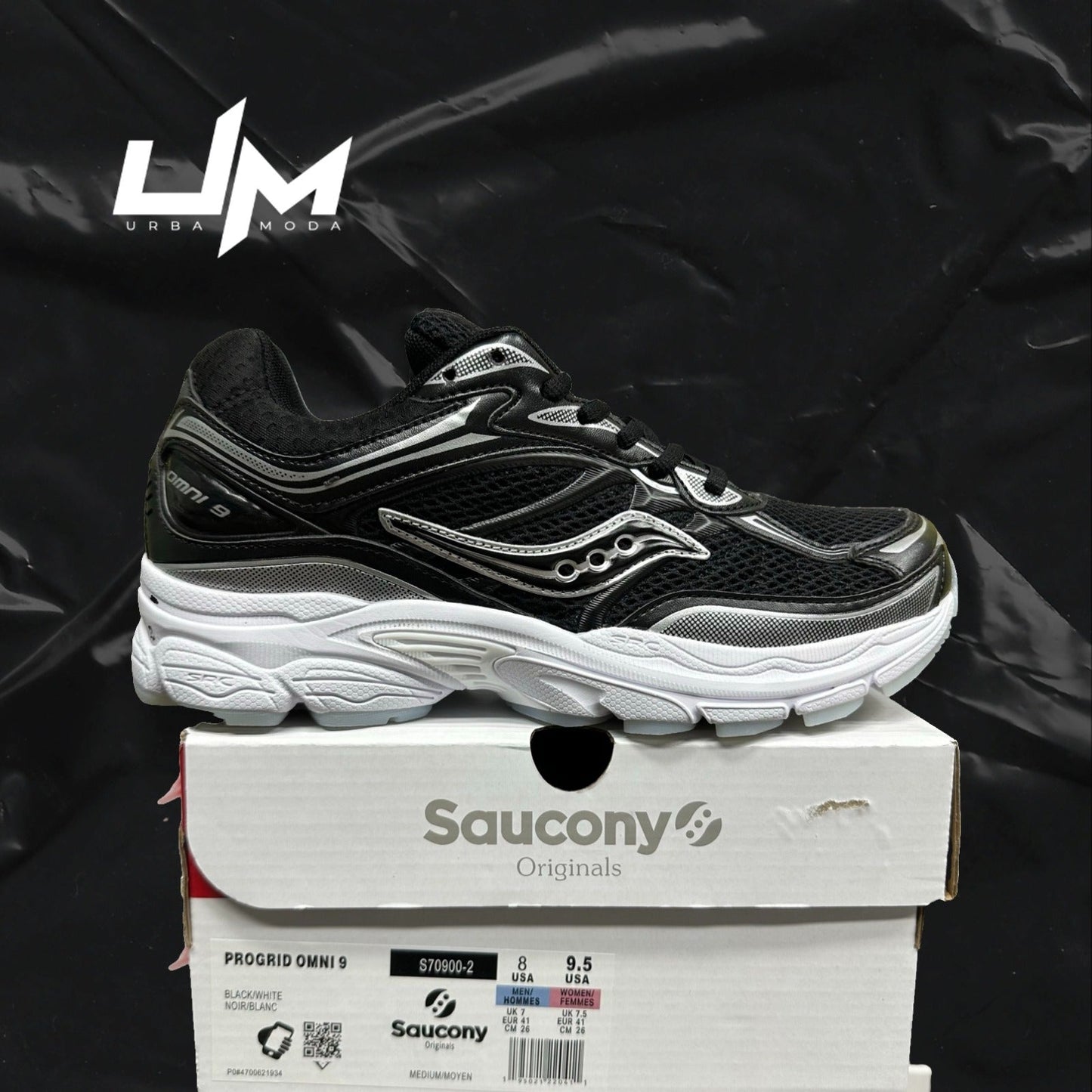 Saucony ProGrid Omni 9 Black White