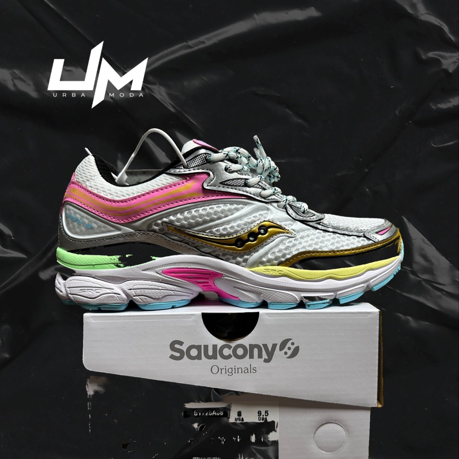 Saucony ProGrid Omni 9 Silver White Pink