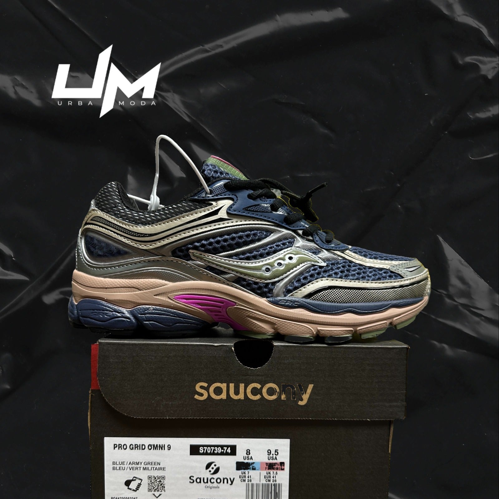 Saucony ProGrid Omni 9 Blue Army Green