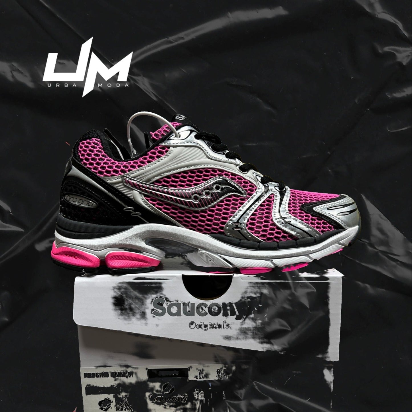 Saucony ProGrid Omni 9 Plum Silver Black