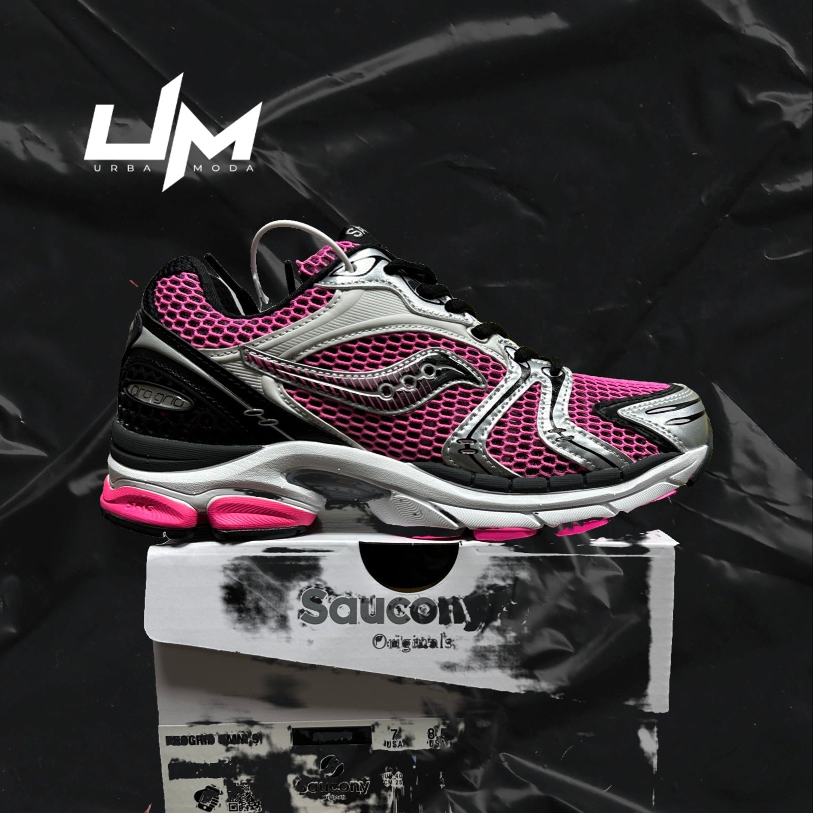 Saucony ProGrid Omni 9 Plum Silver Black