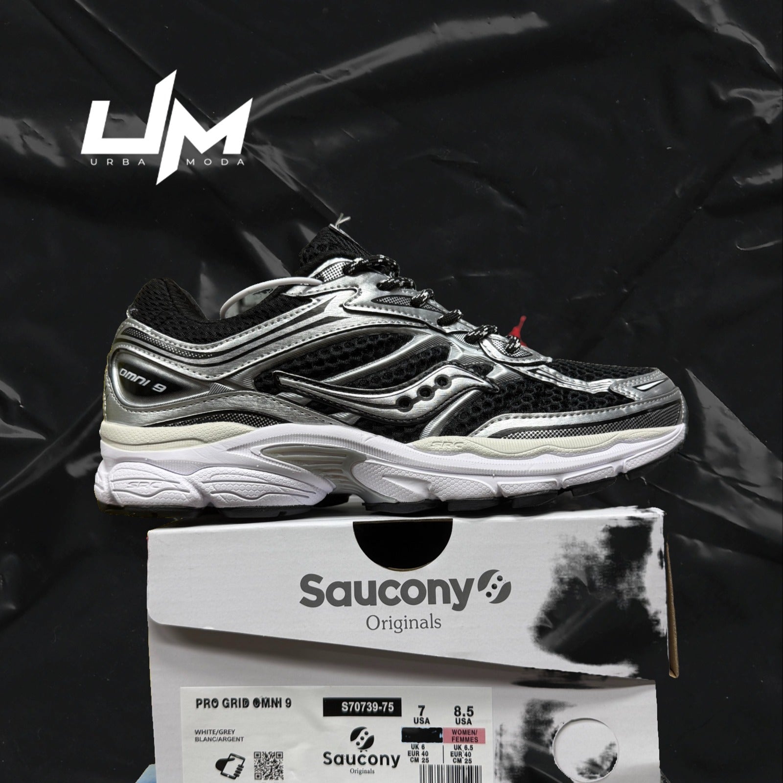 Saucony ProGrid Omni 9 White Grey
