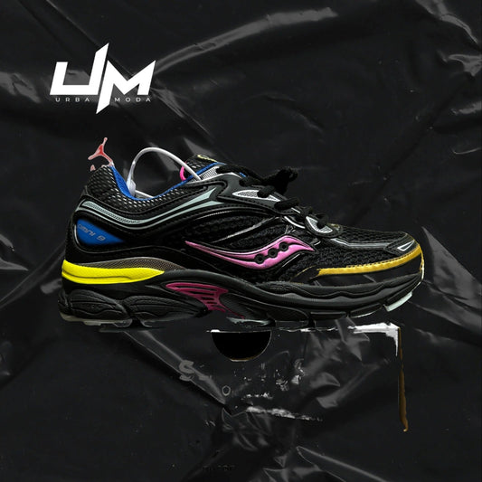 Saucony ProGrid Omni 9 Yellow Blue Pink
