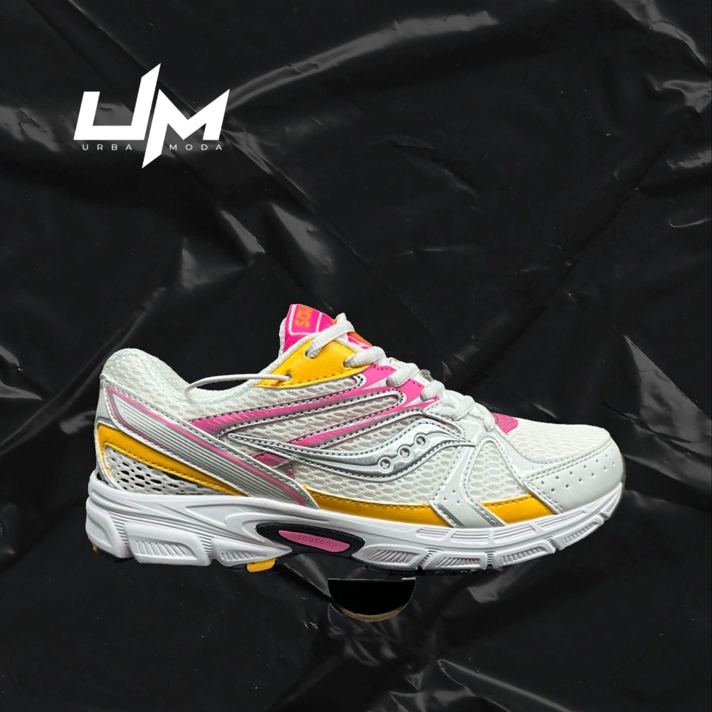 Saucony Ride Millennium White Pink Yellow