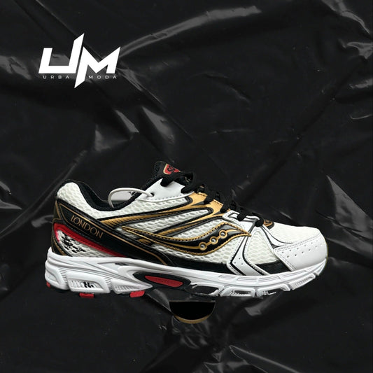 Saucony Ride Millennium White Black Bronze Gold