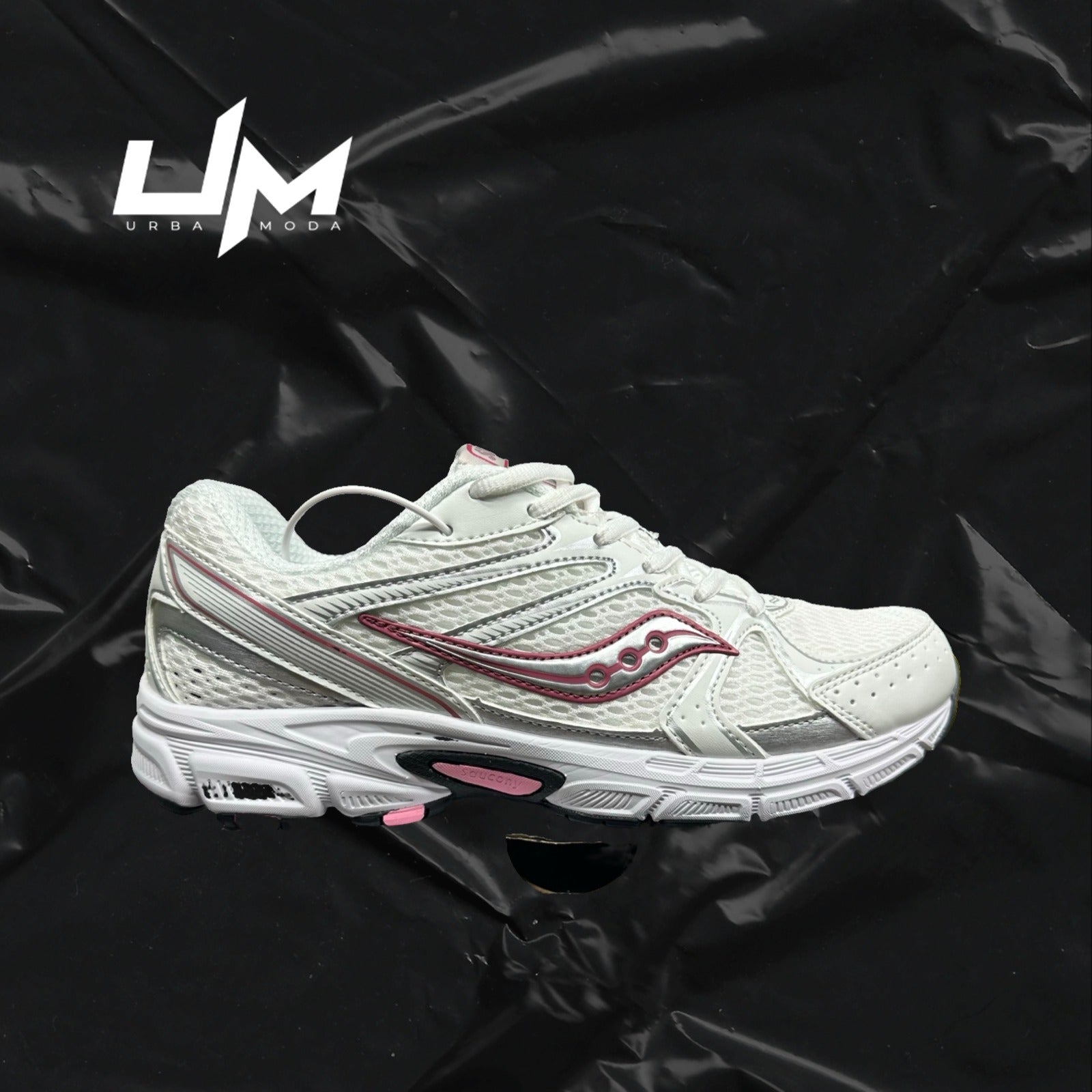 Saucony Ride Millennium White Silver Pink