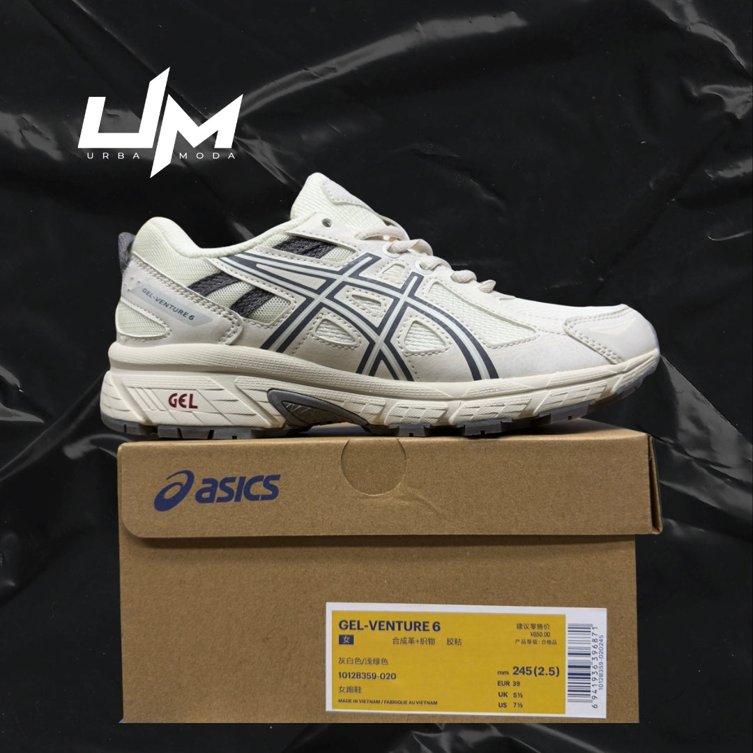 Asics Venture 6 Cream Grey Navy