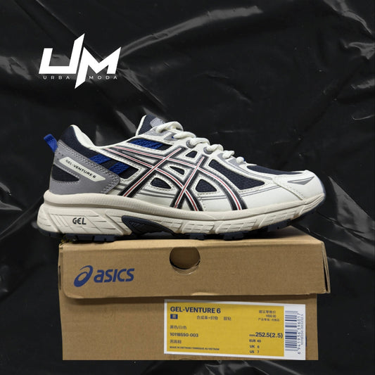 Asics Venture 6 White Navy Red