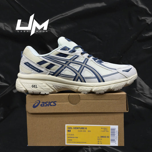 Asics Venture 6 White Navy