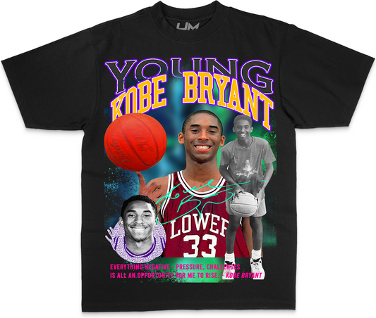 Young Kobe Bryant Heavyweight Shirt