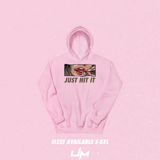 JUST HIT IT PINK HOODIE